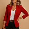 Women’s Office & Casual Blazer – Tailored Long-Sleeve Top