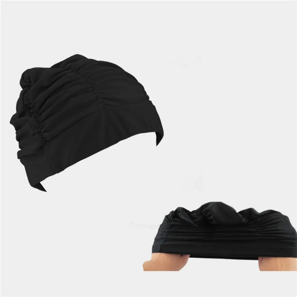 Women's Stretch Turban Swim Cap for Long Hair