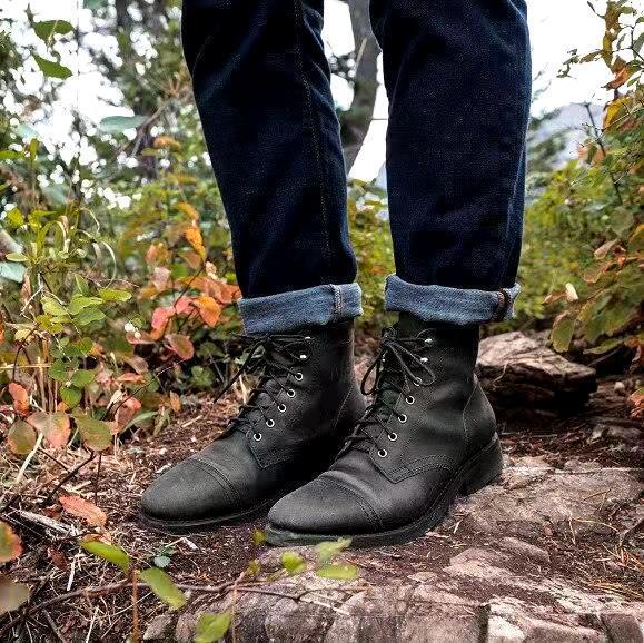Vintage Lace-Up Boots for Men